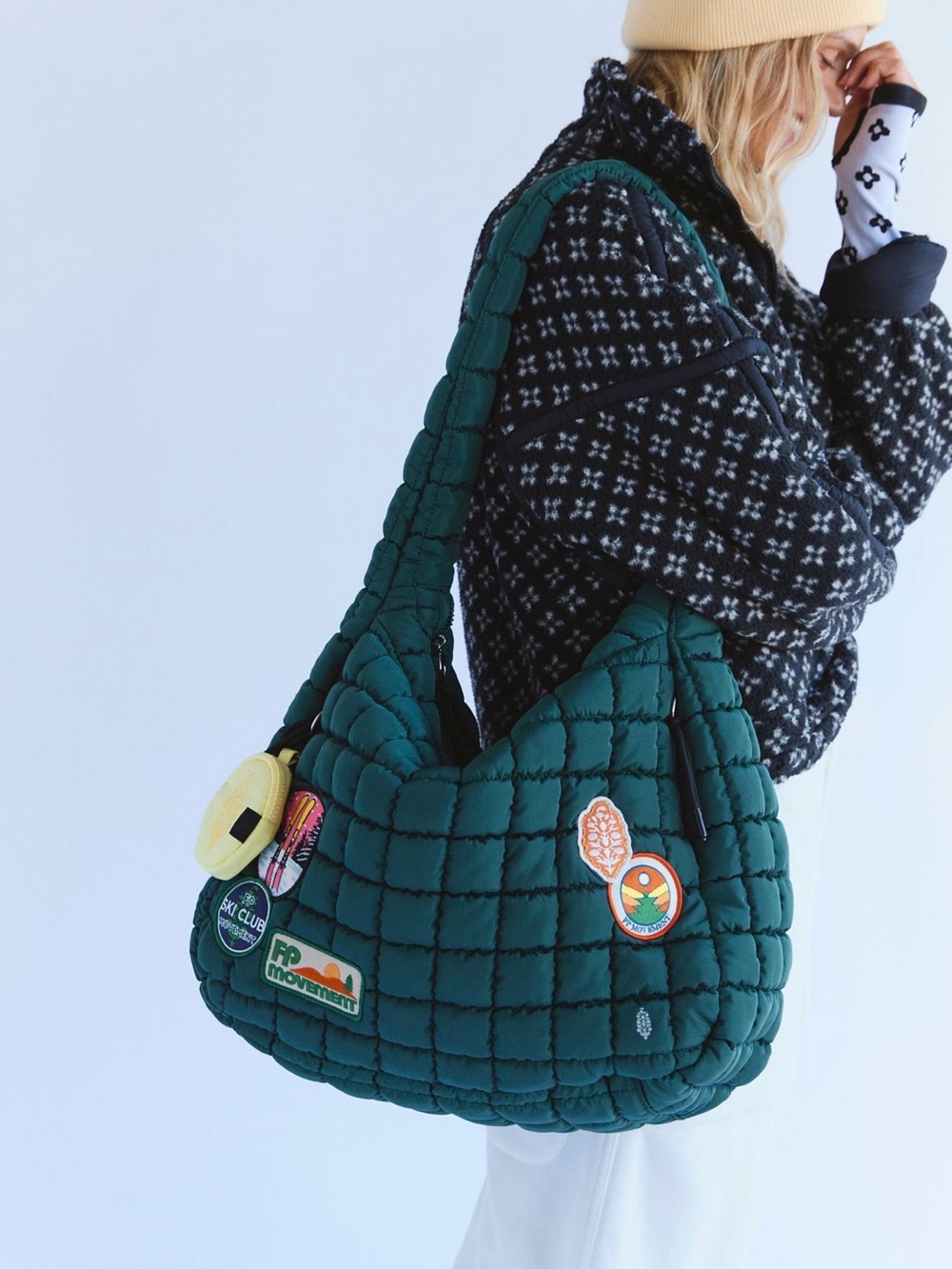 Free People Movement limited edition Quilted Patch Carryall Bag